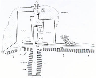 Planimetria dell'ingresso della presa
